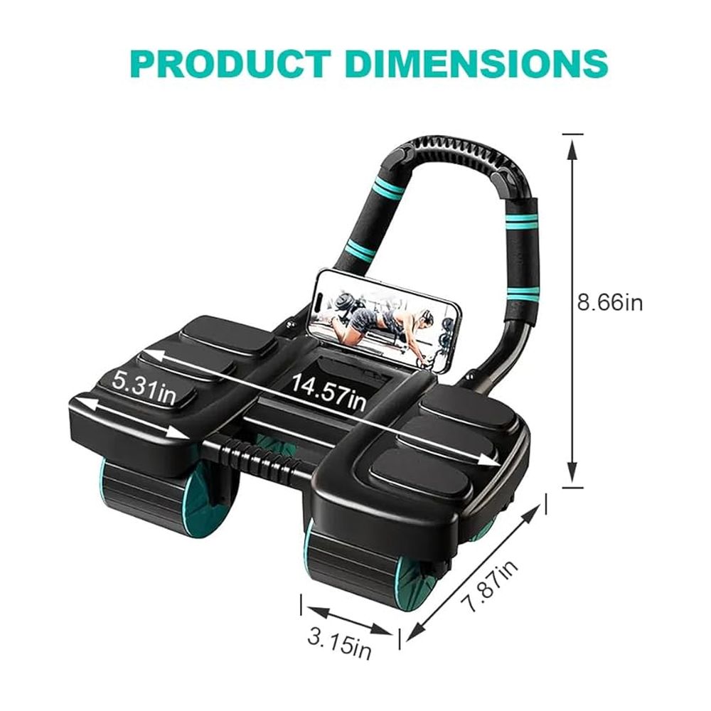 4-Wheel Auto-Rebound Ab Roller