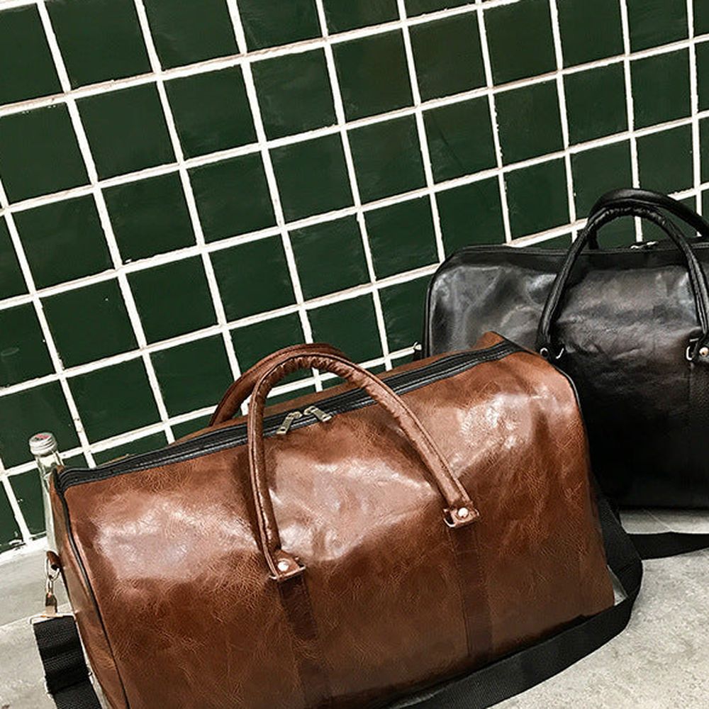 Vegan Leather Gym & Weekend Duffel — image 4